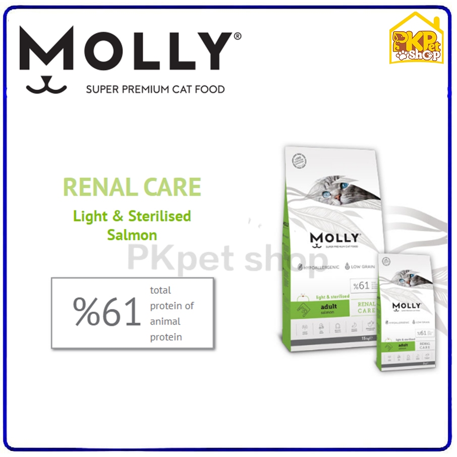 MOLLY Super Premium Cat Food 2 Kg For Sterilized Molly Cat Adult makanan kucing 2 kg