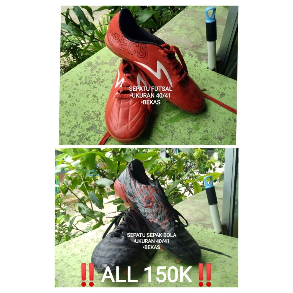 Sepatu sepakbola & Sepatu futsal BEKAS