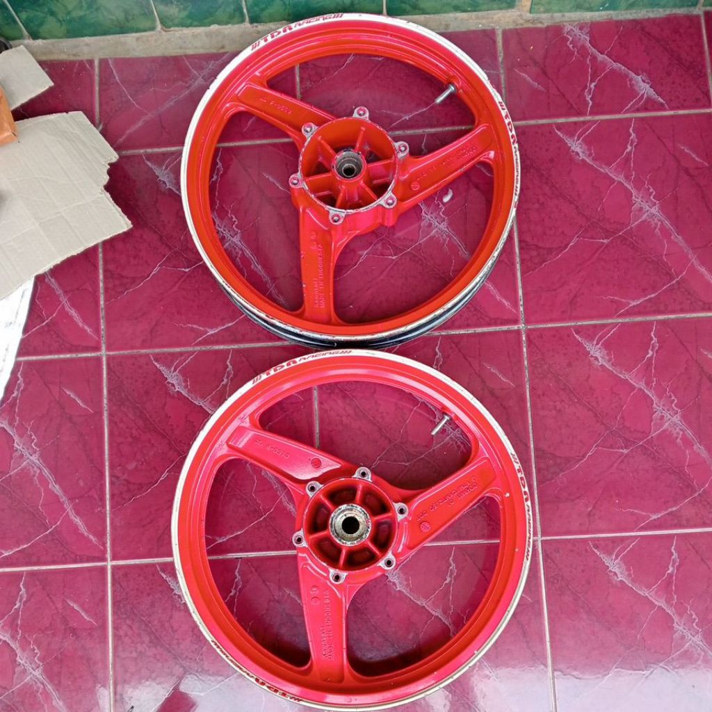 velg pelk pelek resing depan belakang ninja rr new rr old bekas original