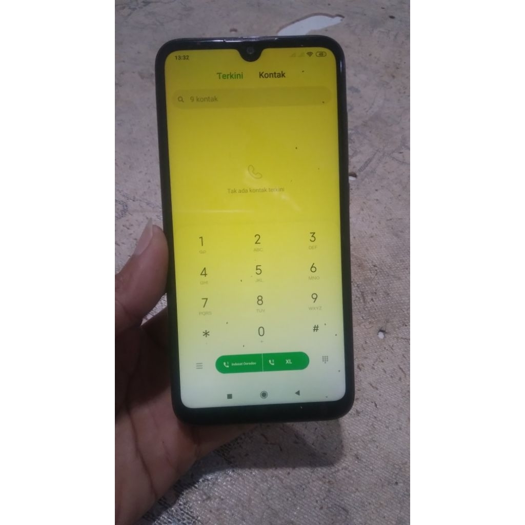 lcd+ frame mi play ori copotan mulus layar sebagian kuning (liat video?