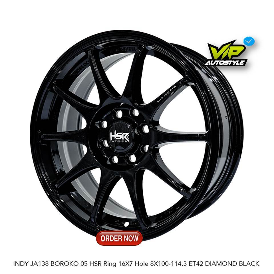 Velg HSR R16 Bingo Ev Jazz Agya Calya Sigra Avanza Ring 16 HSR INDY Lubang 4 - HSR wheel Tanah merah