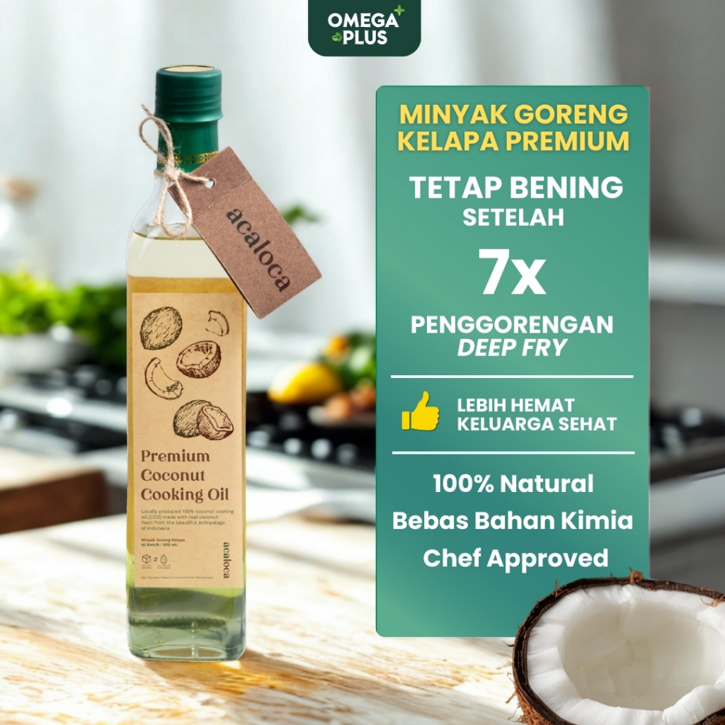 

Minyak Goreng Kelapa Premium ACALOCA | Coconut Cooking Oil | CCO Botol Kaca