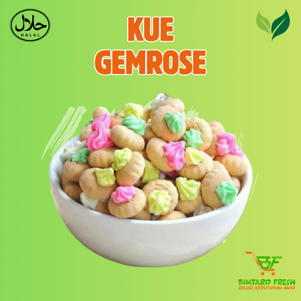 

Kue Kembang Gula Warna 200gr Manis Renyah/ Kue gemrose/ Kue monas warna warni