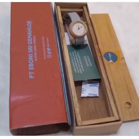 EBONI WATCH JAM TANGAN KAYU Certificate ada 250k