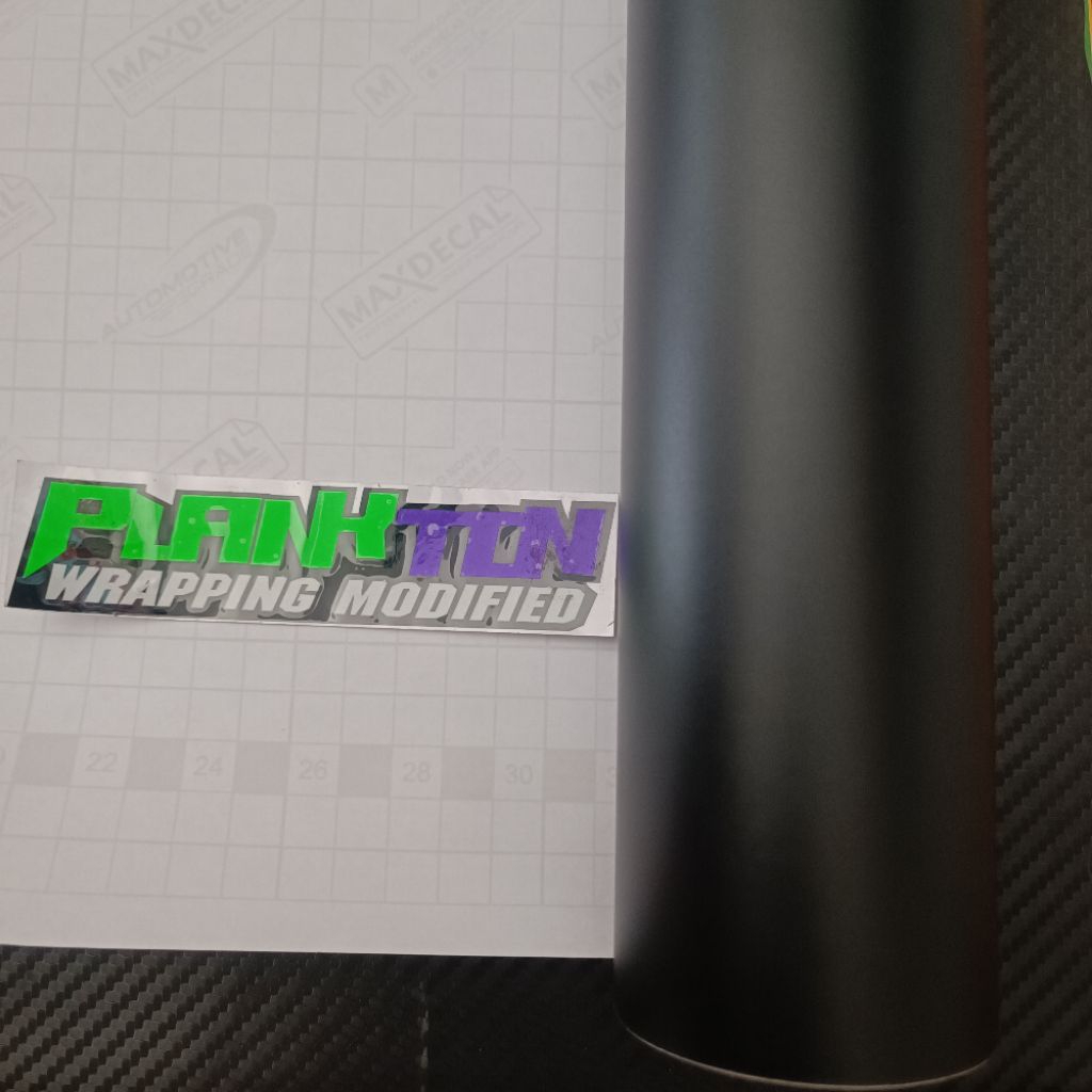 skorlet stiker hitam doff maxdecal