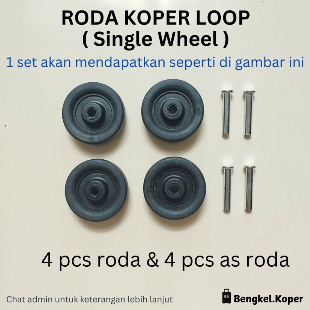 RODA KOPER SINGLE / RODA PENGGANTI KOPER / SINGLE WHEEL / RODA KOPER UNIVERSAL