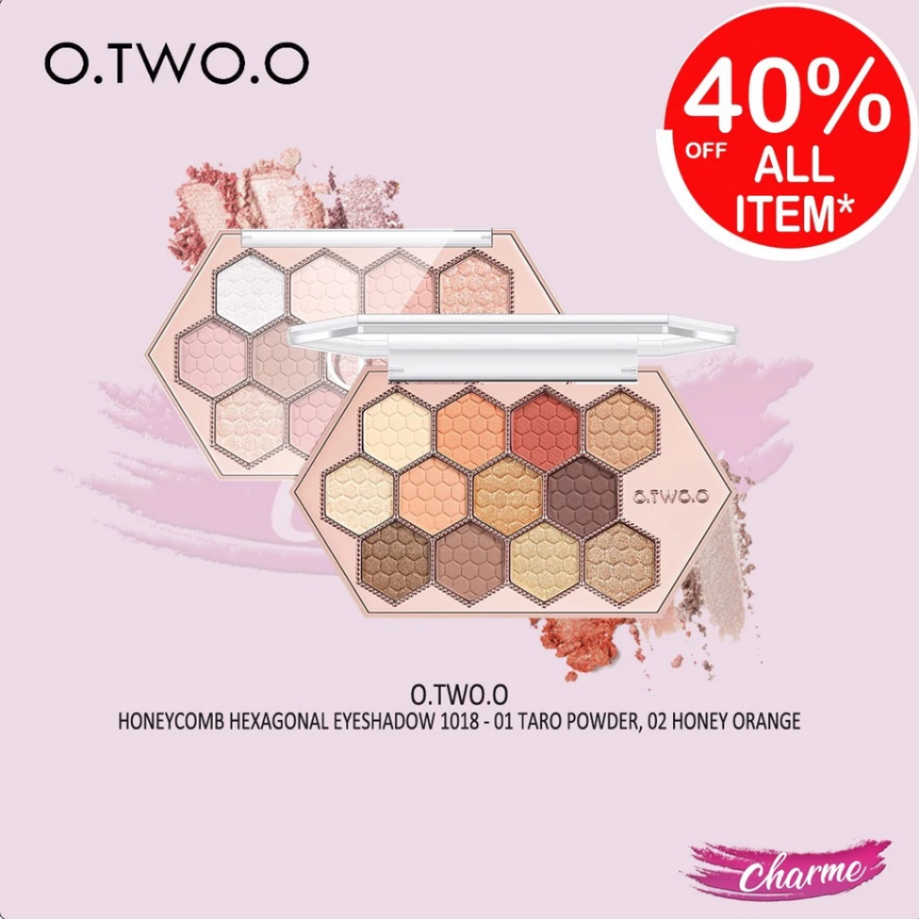 (READY & ORI) O.TWO.O Otwoo Honeycomb Hexagonal Star Diamond Eyeshadow Palette 1018
