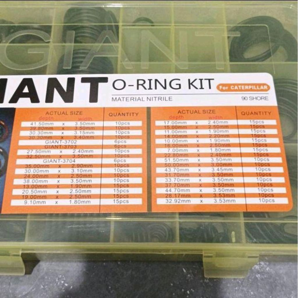 Oring Box - Oring Kit - Oring Set - Karet Ring Set Cat NBR 90 396pc
