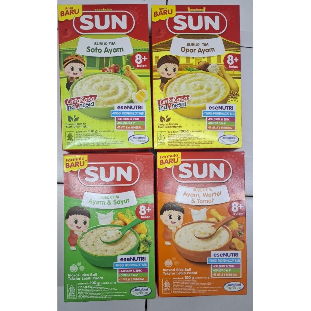 Sun bubur tim bayi 8bulan