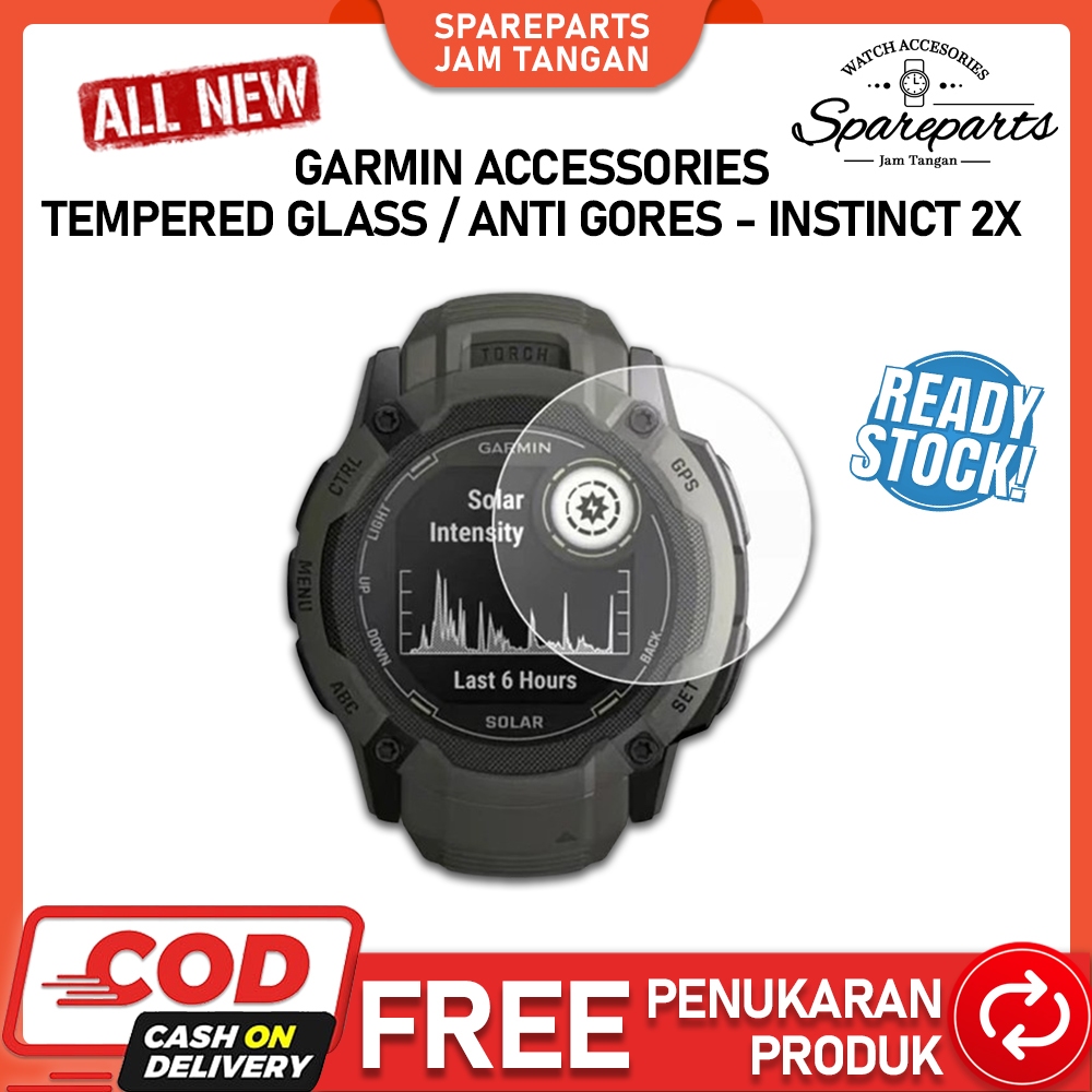Tempered Gel Pelindung Layar Jam Garmin Instinct 2X Original