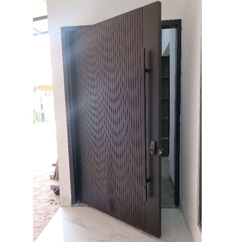 Pintu Pivot Kayu Merbau Oven Sudah Finishing dan Pasang