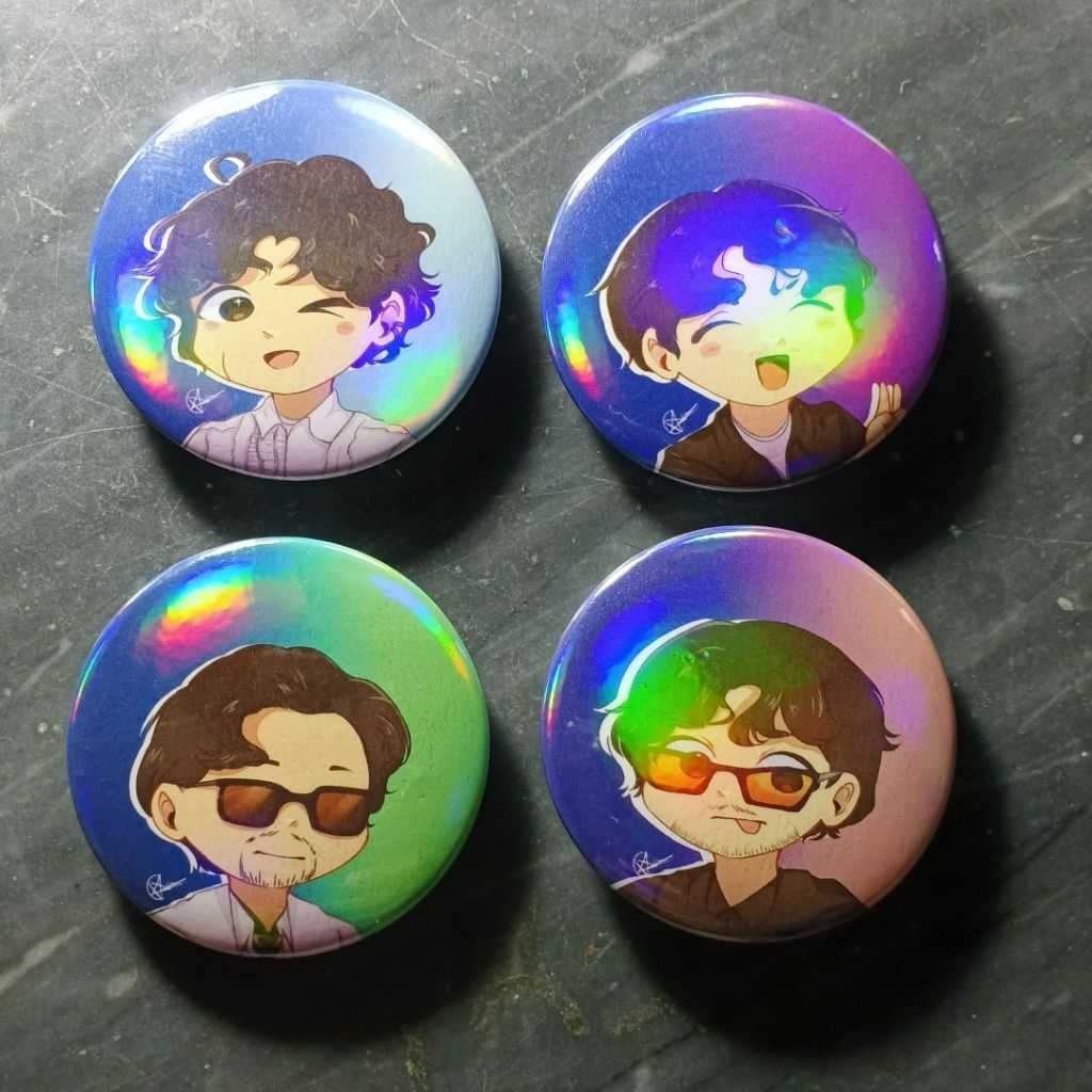 .Feast band pin hologram