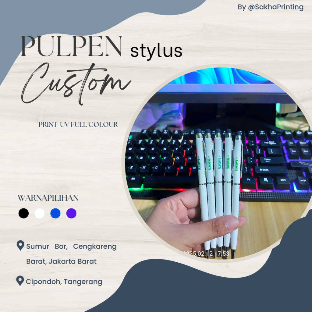 pulpen custom/pulpen stylus custom/pulpen stylus putih/pulpen stylus putih custom/pulpen stylus prin
