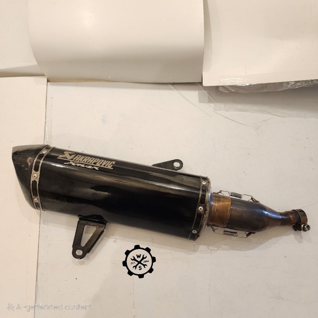 Knalpot Akrapovic Original Slovenia Black Carbon Slip On - Yamaha XMax Old Lama