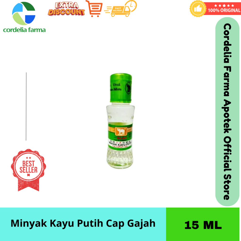 Minyak Kayu Putih Cap Gajah Botol Plastik/ Minyak Kayu Putih Cap Gajah