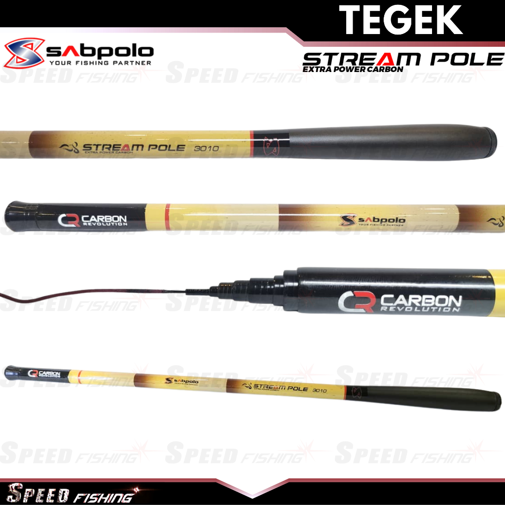 Joran Tegek Sabpolo Stream Pole 180 210 240 270 300 360 450 Pole Rod