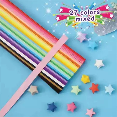 

MAINAN MURAH - 540pcs Kertas Origami Bintang Diy Berwarna Star Paper Craft Handmade COD