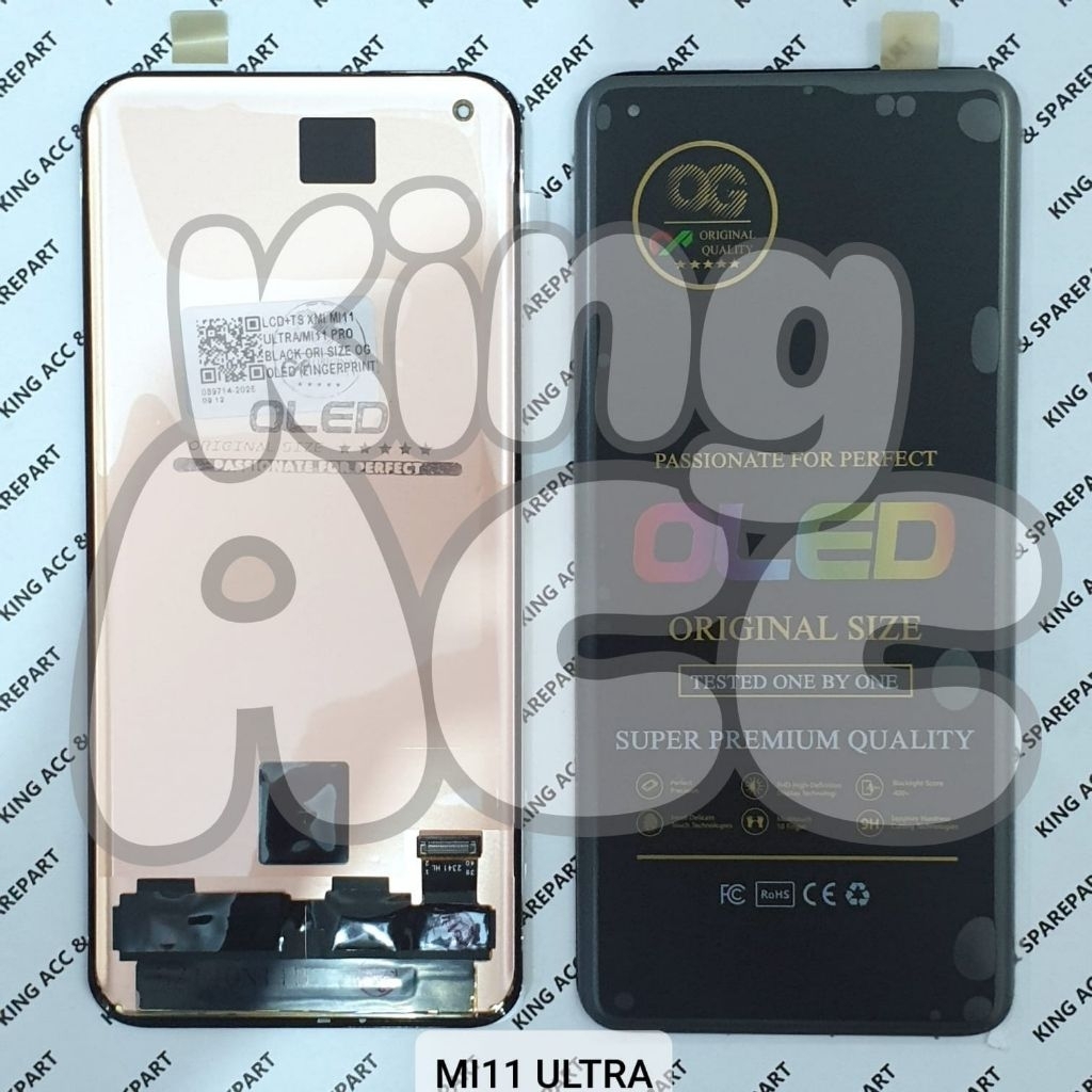 LCD TOUCHSCREEN XIAOMI MI11 ULTRA / MI11 PRO / MI 11 ULTRA / MI 11 PRO BLACK  OLED OG