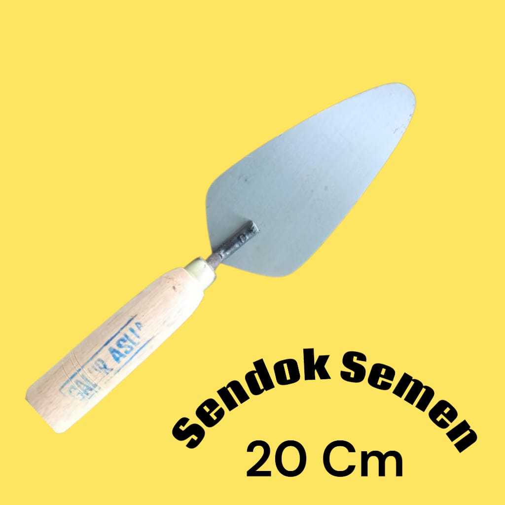 Sendok Semen Cetok Baja Asli 20cm - Perkakas Tukang Galur Ori