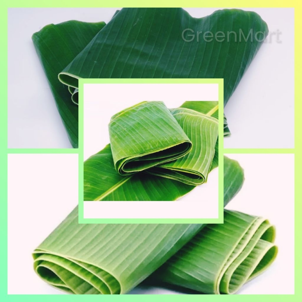 

Daun pisang Frash Segar banyak manfaat kemasan 1 kg dipetik saat akan dikirim