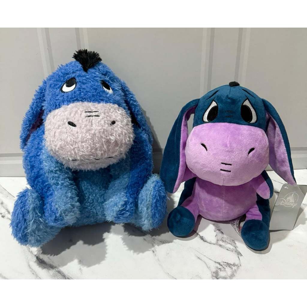 Boneka Plushie Eeyore Bulu Disney Sega & Eeyore Combination Ungu Disney Store Primark