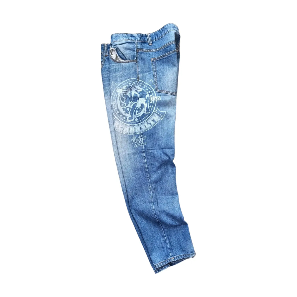 ECKO UNLIMITED - Celana Jeans Celana Panjang Jeans Celana Jeans Baggy Blue Washed Size 35