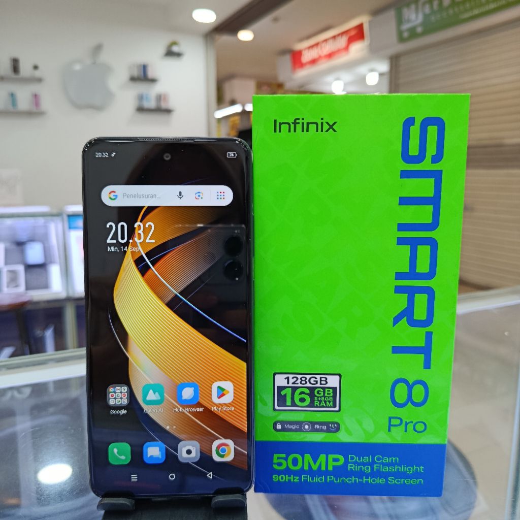 INFINIX SMART 8 PRO 8/128 INFINIX SMART 8PRO 8/128 SECOND BEKAS GARANSI RESMI