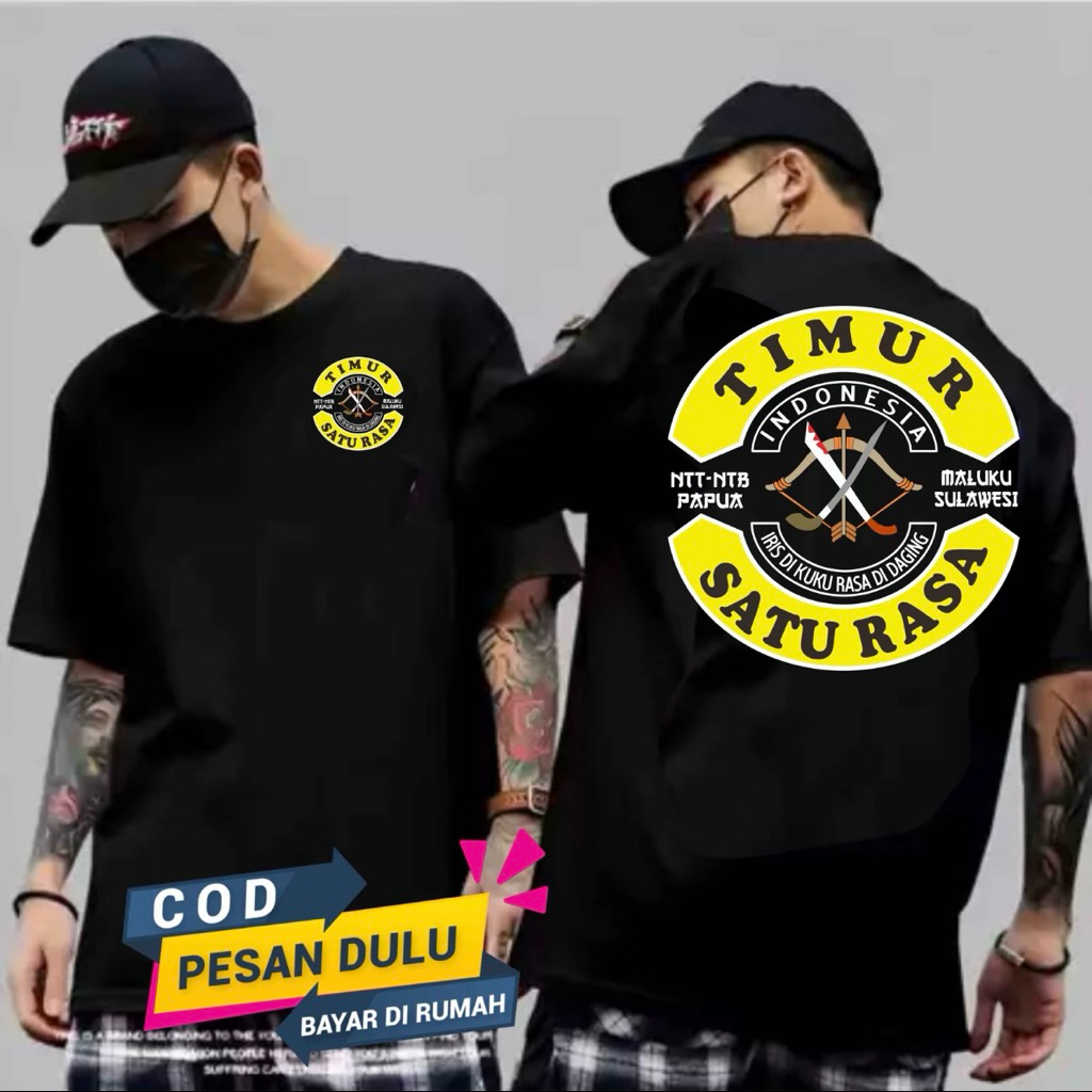 Baju Kaos Timur Indonesia Satu Rasa Tshirt Premium