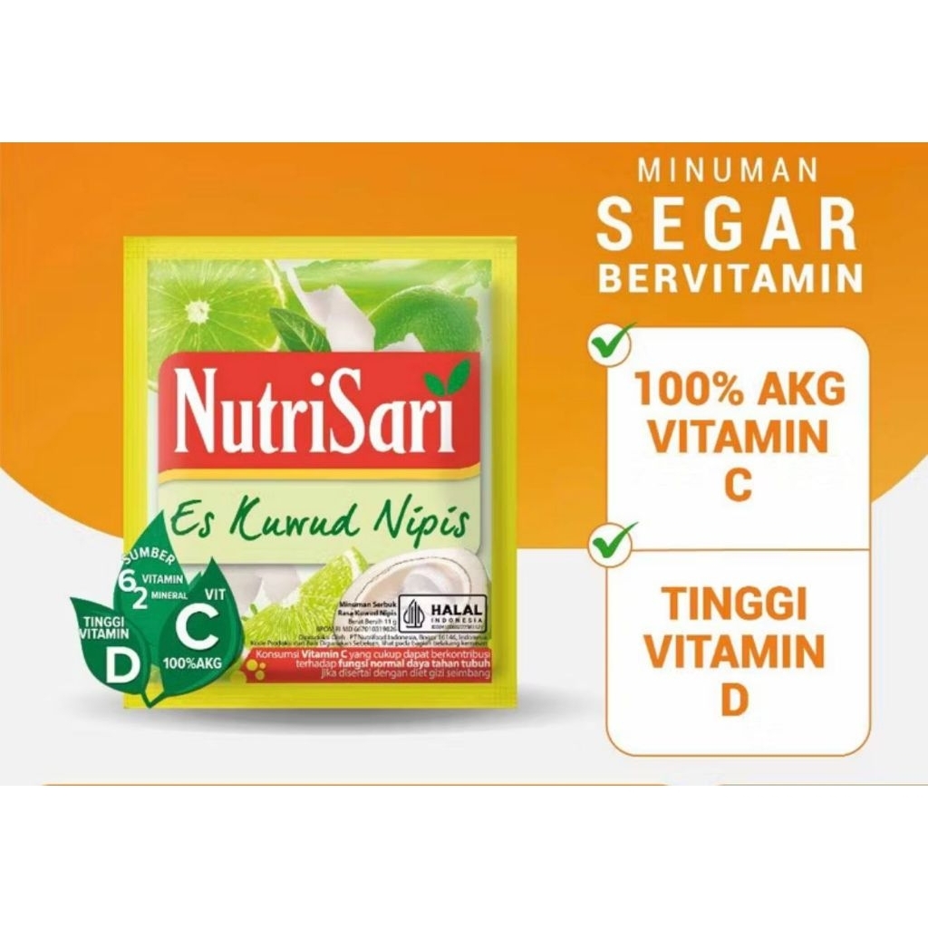 

NutriSari Es Kuwud Nipis 1 Renteng - 10 Sachet