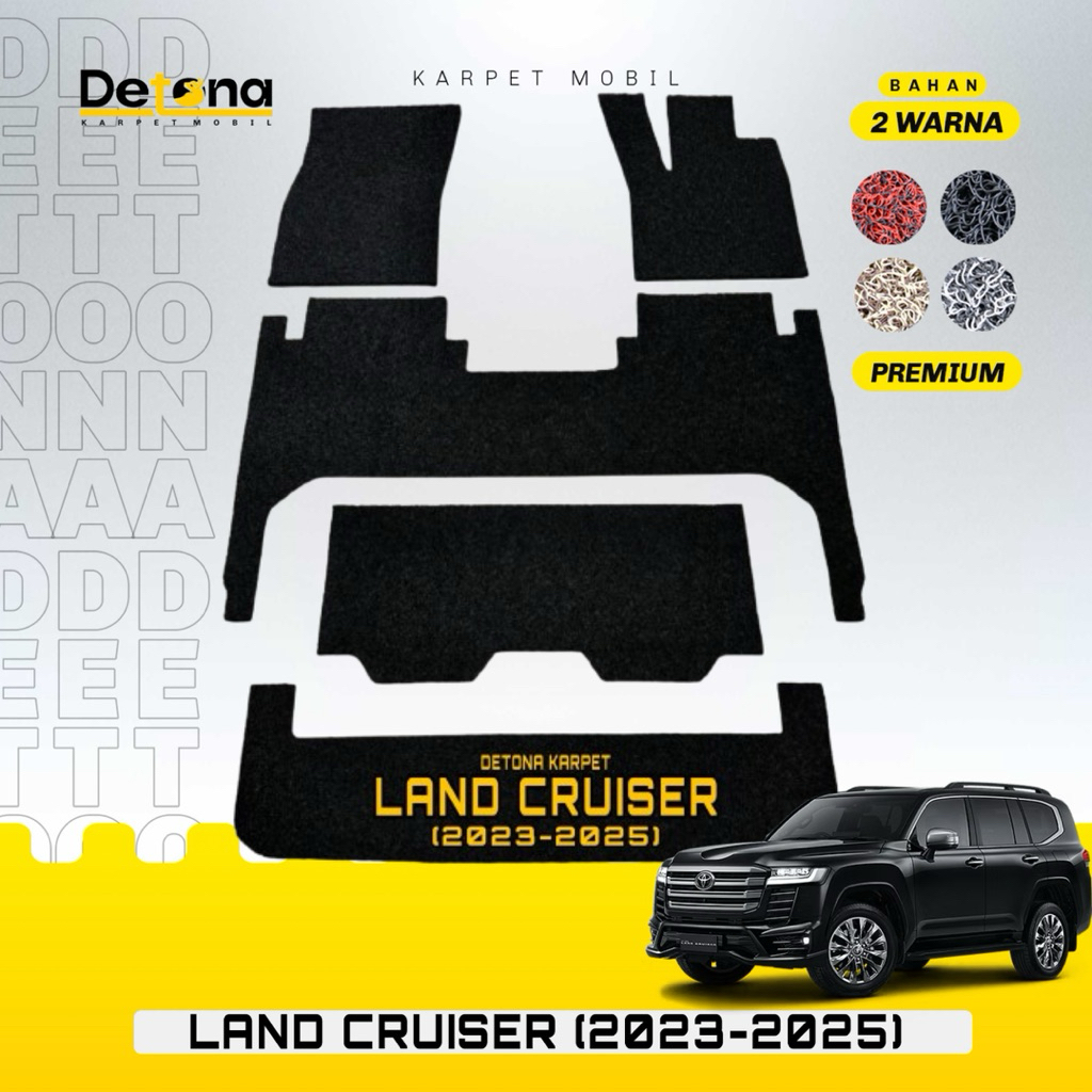 Karpet Mobil Mie PREMIUM Toyota LAND CRUISER 2023-2025 / Karpet Mie Mobil Toyota LAND CRUISER 2023-2