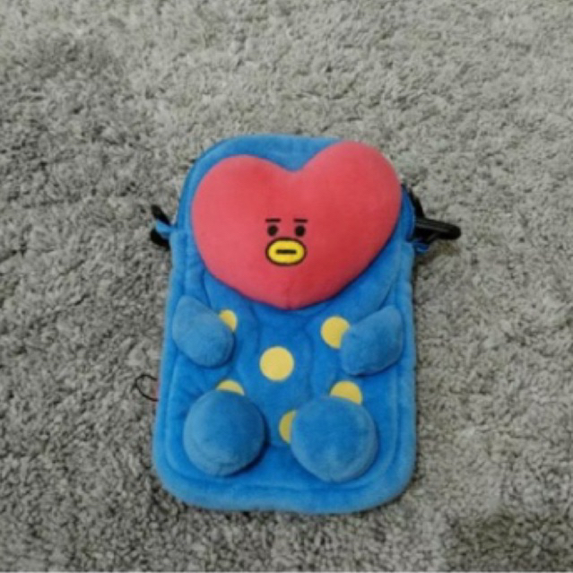 Taehyung V BTS Set - Sling Bag Mini Tata BT21 & Mattel Doll Taehyung Idol - Preloved