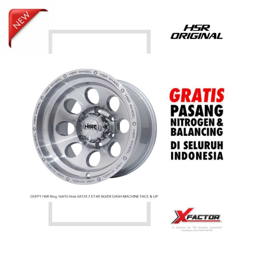 VELG MOBIL R16 HSR DUFFY HSR R16X10 H6X139,7 ET-44 SMFL
