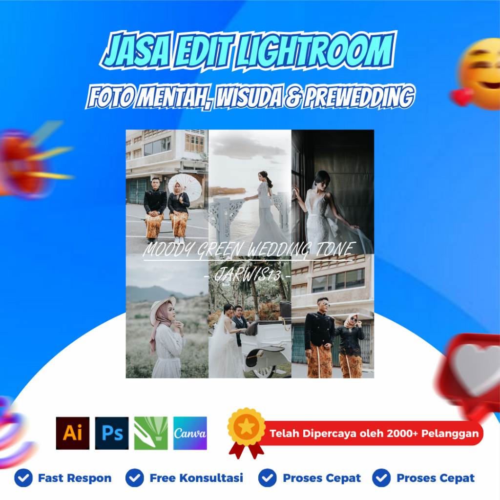Jasa Edit Lightroom – Cocok untuk Foto Mentah, Wisuda & Prewedding