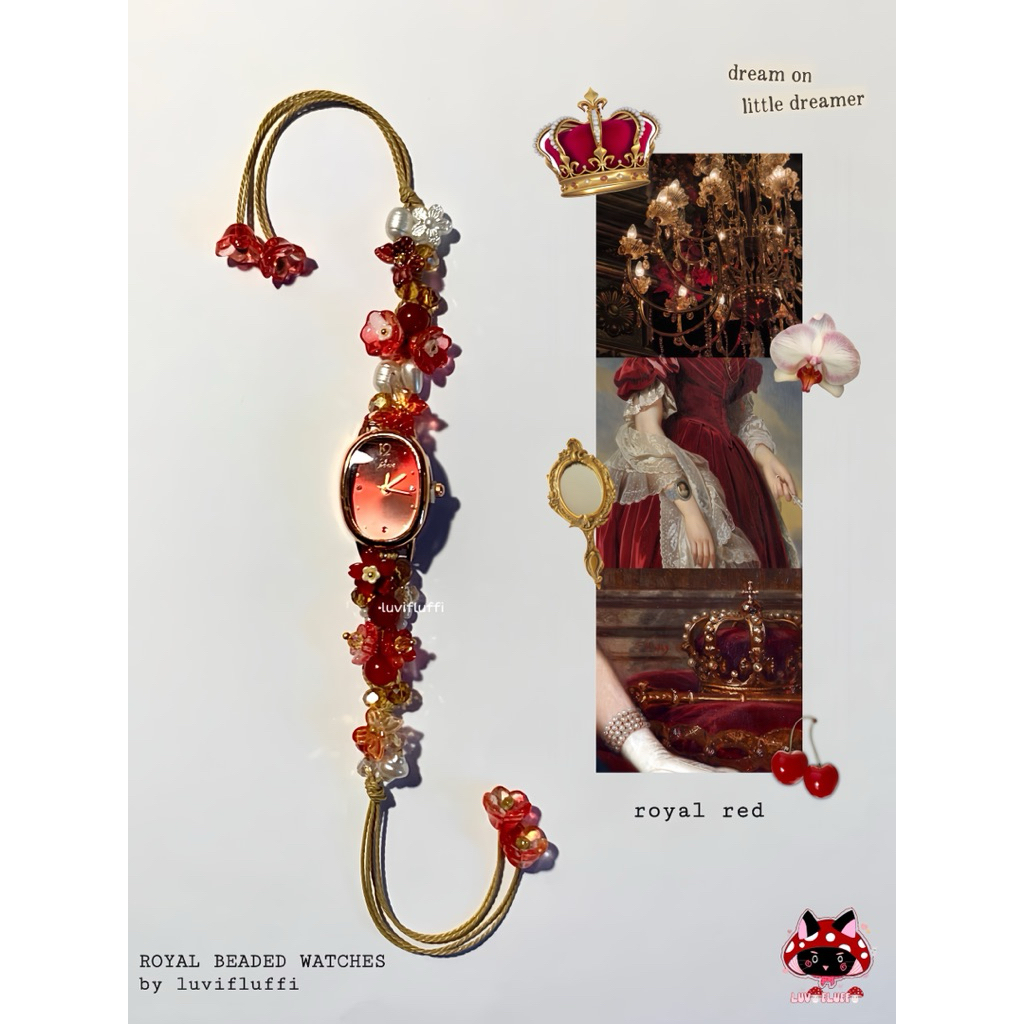 royal beaded watches • aesthetic beaded jewelry • jam tangan manik