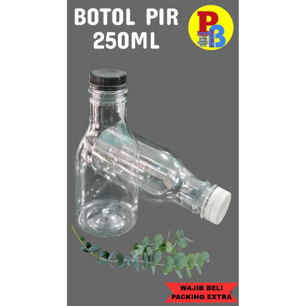 BOTOL PIR 250ML | BOTOL JUS 250ML | BOTOL PLASTIK 250ML
