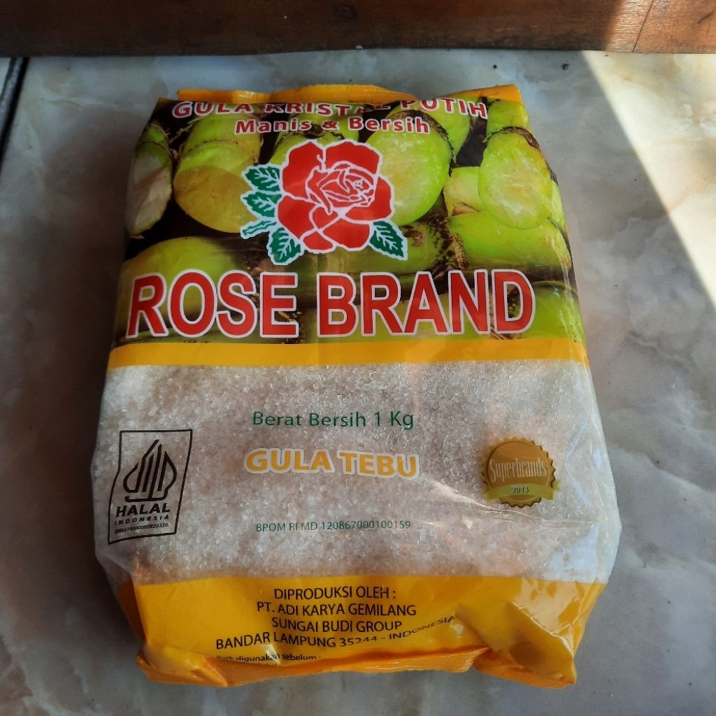 ROSE BRAND Gula 1 kg / Gula Tebu 1kg Rose Brand Kuning
