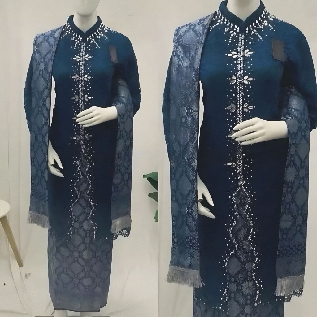 COD (Free Hijab) Set Kebaya Lalisa Brukat - Kebaya Ibu Hajat - Kebaya Wisuda - Kebaya Nikah - Kebaya