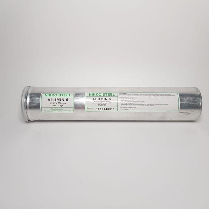 Kawat Las MMA / Stick Aluminium 3.2 mm NIKKO STEEL ALUMIN 5 PER KALENG