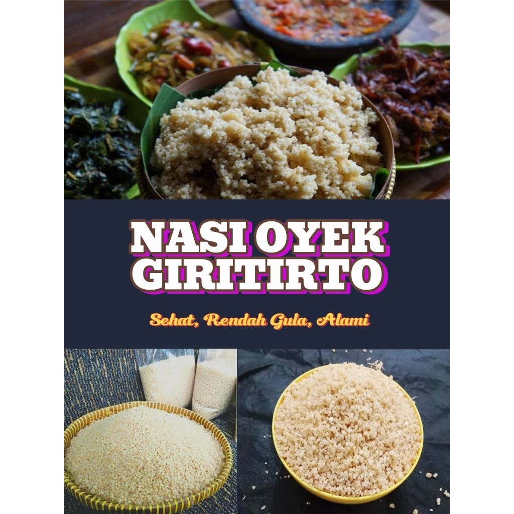 

Beras Oyek untuk Nasi Oyek khas asli Kebumen 1kg