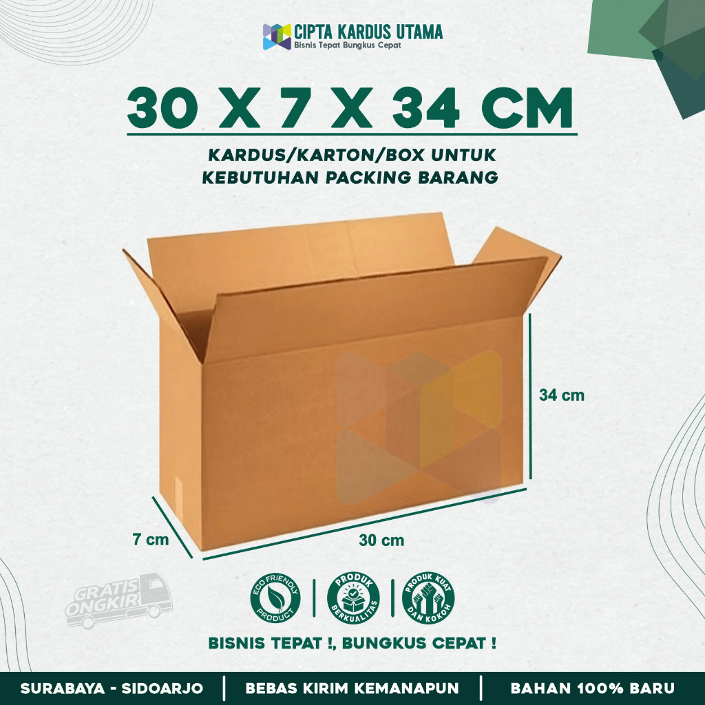

Box Packing 30x7x34 | Kardus Packing | Karton Packing