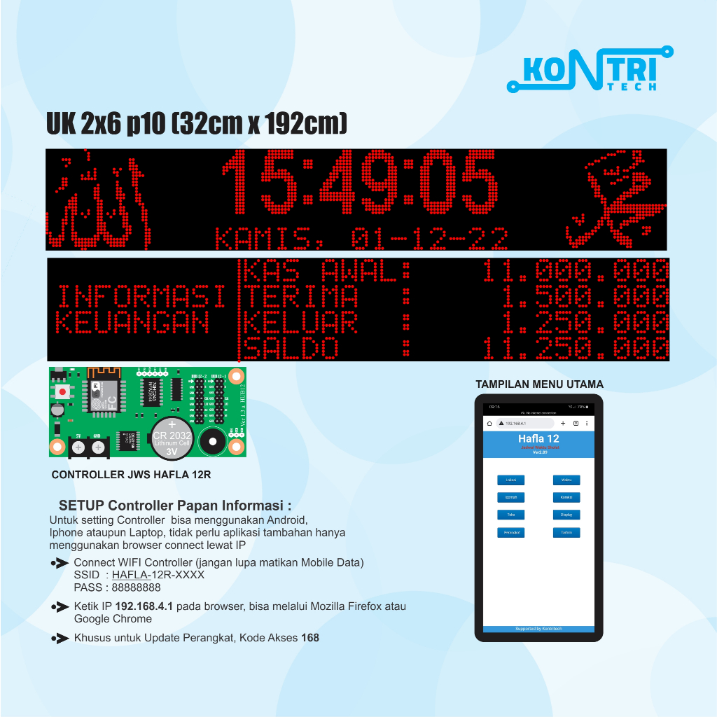 Controller Papan Informasi Masjid Digital