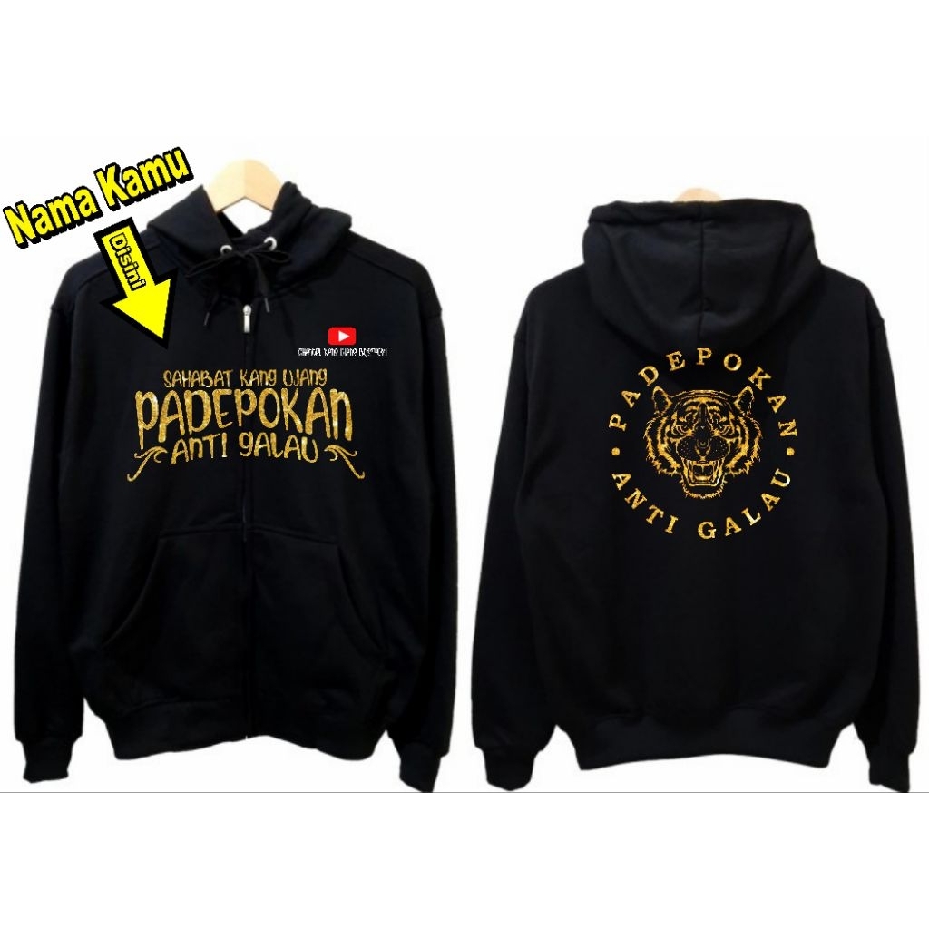 JAKET SWEATER PADEPOKAN ANTI GALAU KANG UJANG BUSTHOMI