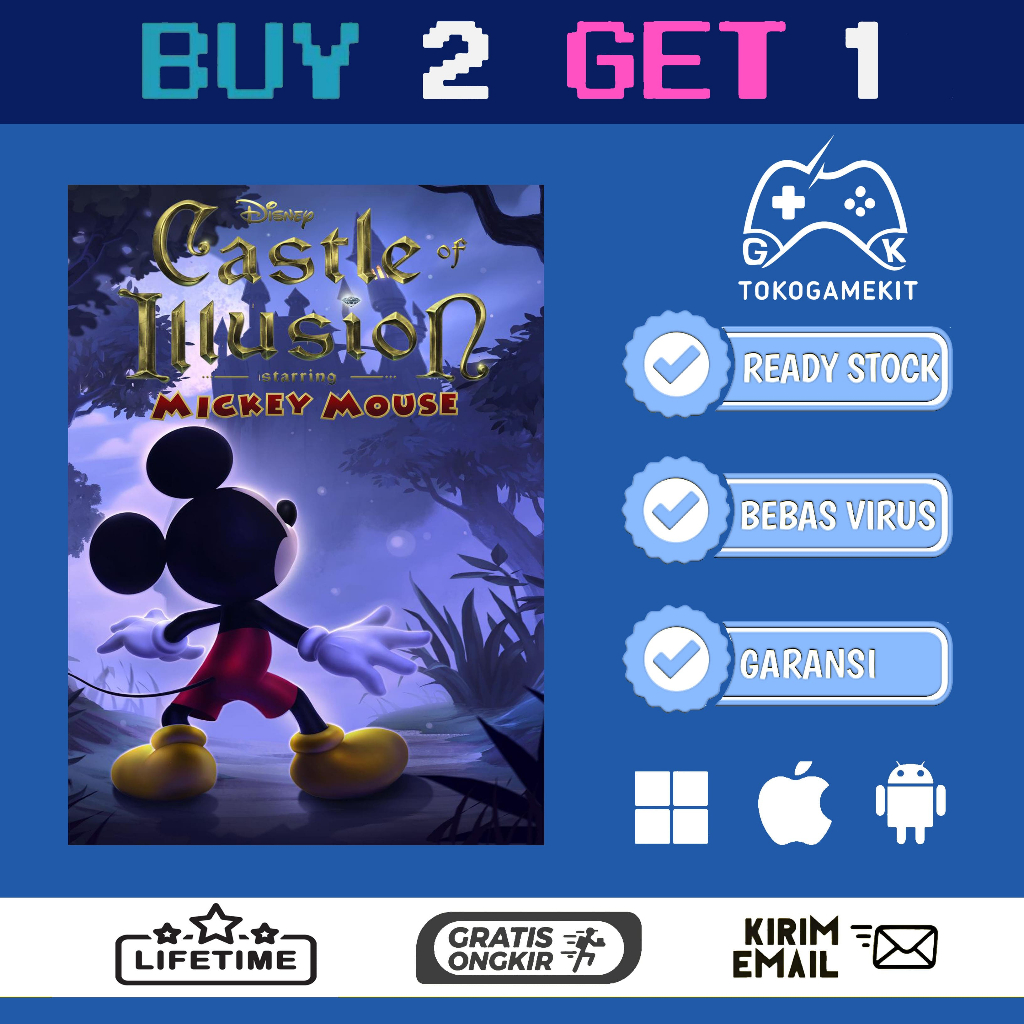 [G0132] Castle Of Illusion - Side Scrolling Platformer - Game PC