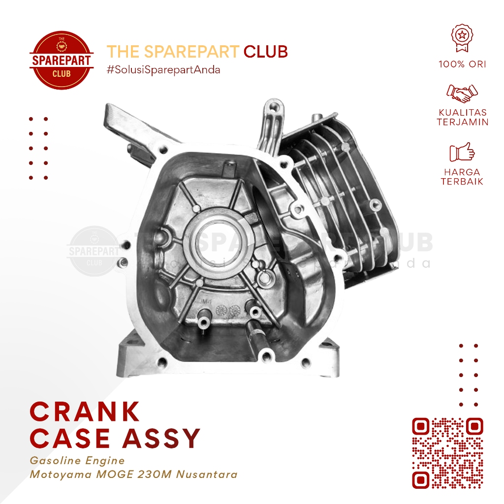 Bak Body Cylinder Block Engine Motoyama MOGE 230M 230 M Nusantara - Crank Case Assy