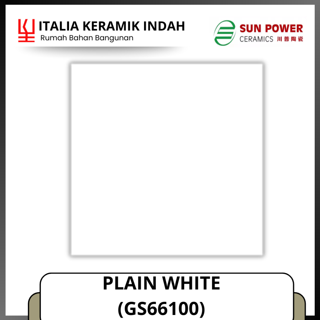 GRANITE LANTAI SUN POWER PLAIN WHITE GS66100