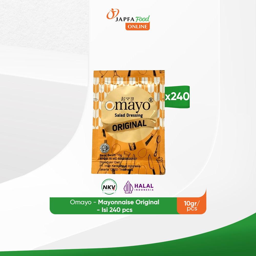 

Paket Omayo Mayonaise Original 10gr - Isi 240 pcs [24 x 10 sachet]