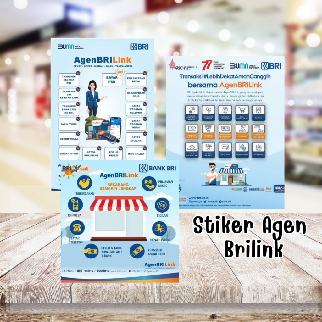 

STIKER VINYL AGEN BRILINK UKURAN A3+