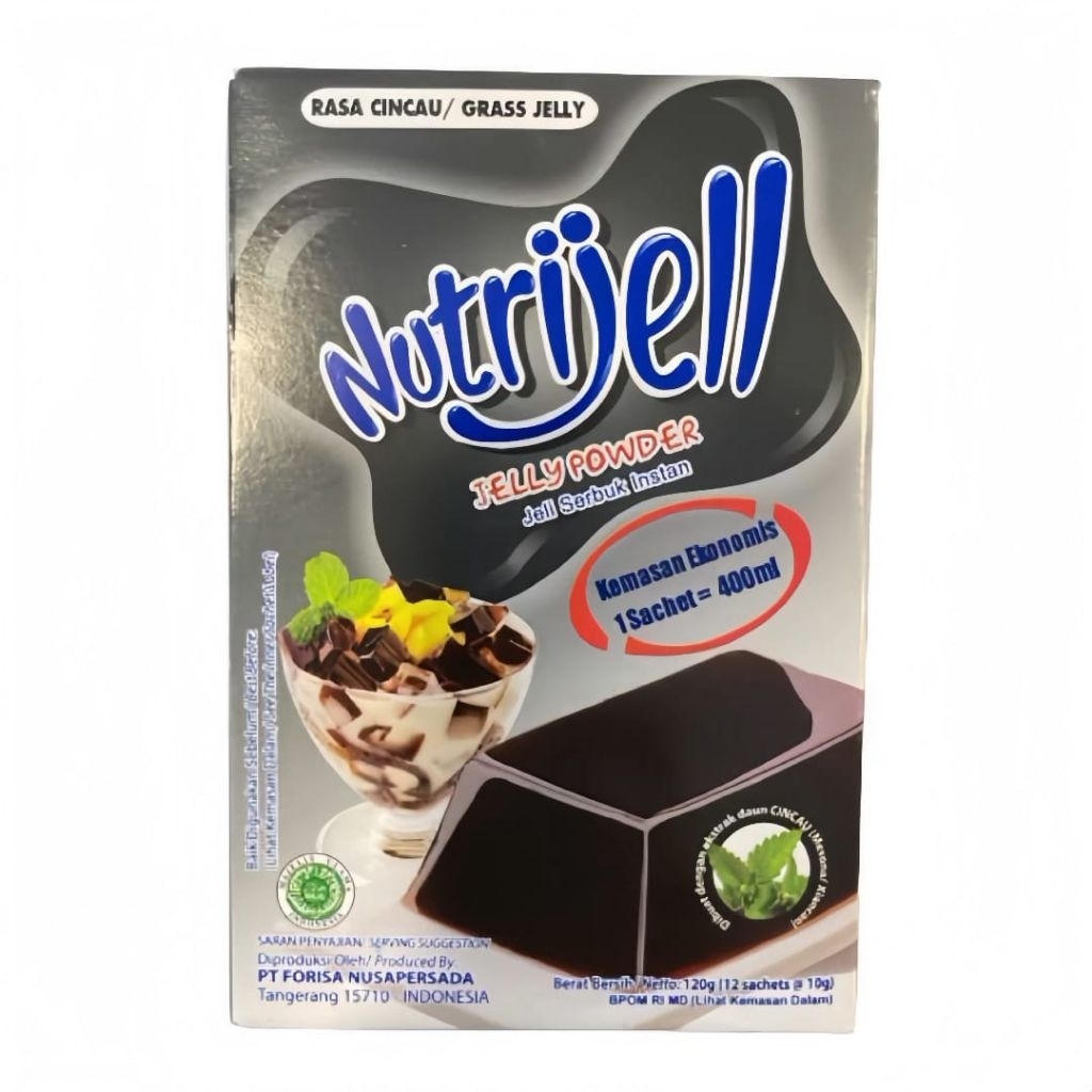 

NUTRIJELL EKONOMIS BOX JELLY POWDER JELI SERBUK INSTAN RASA CINCAU 12X10GR BOX