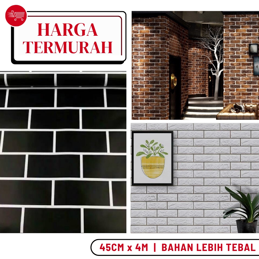 Wallpaper Dinding Ruang Tamu Wallpaper Dinding Batu Bata Walpaper Dinding Motif Batu Bata