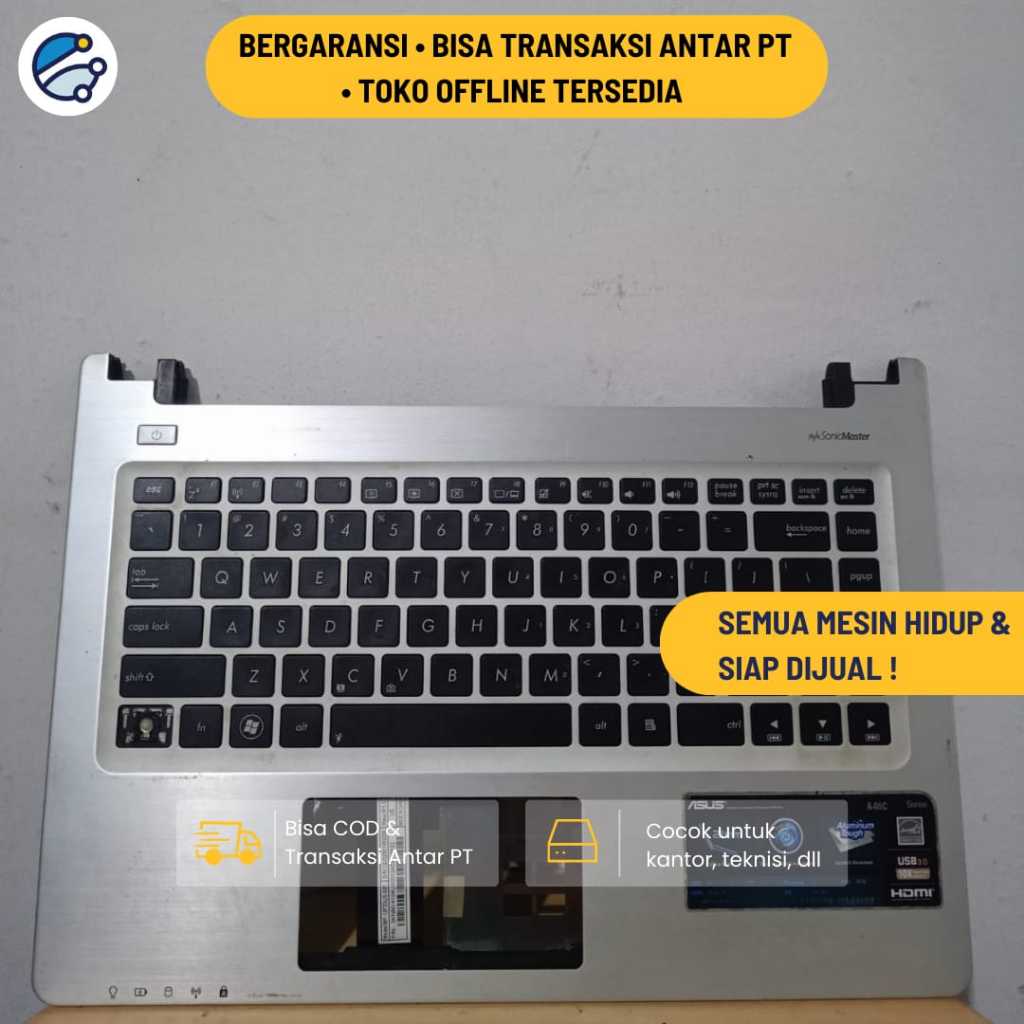 Fan Cooling / Kipas Internal / Heatsink Plat Pendingin / Speaker Buzzer / Audio Jack Port / Soket Me